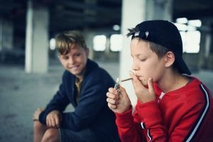 boys smoking