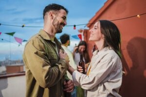 flirting woman