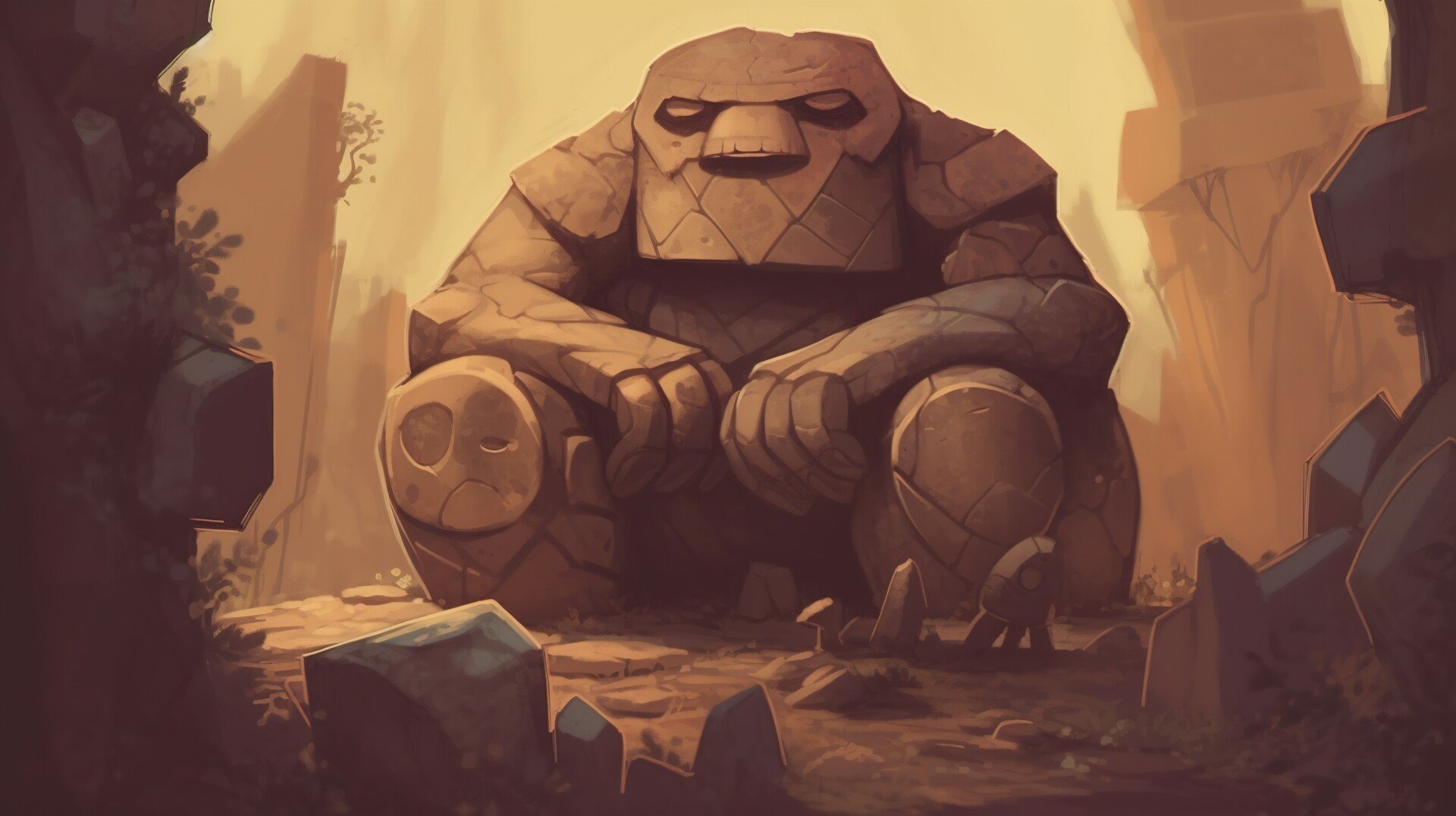 Golem Effect 1 A golem made of stone or clay.