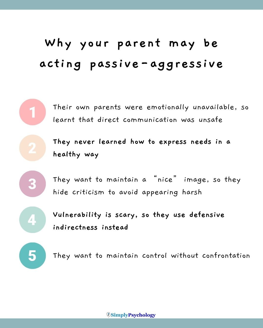 passive aggressive parents reasons