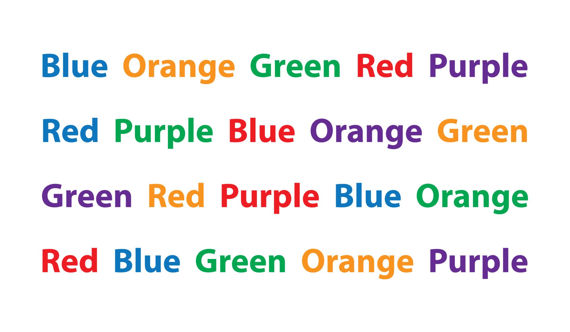 stroop test