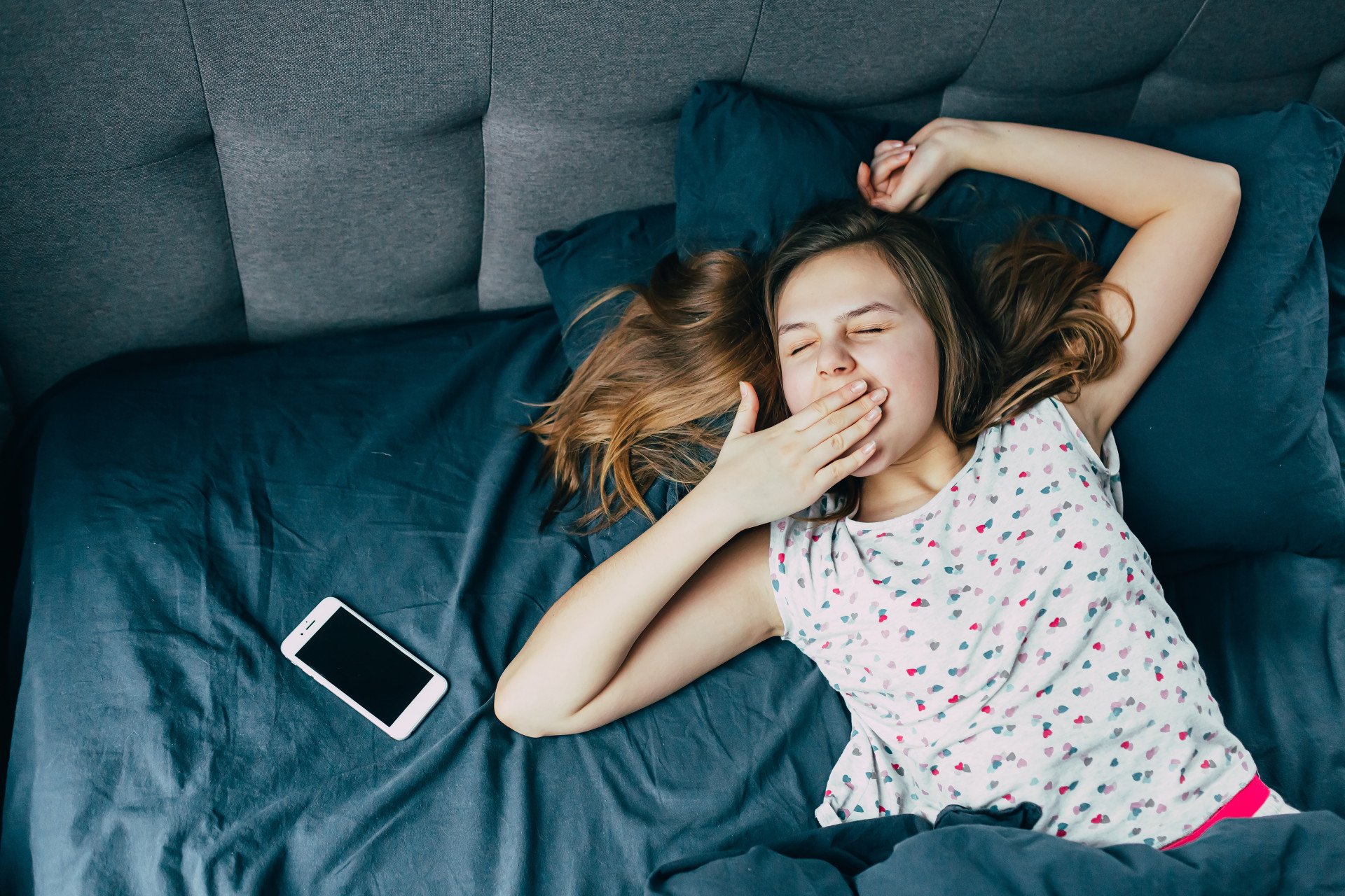 teenager sleeping